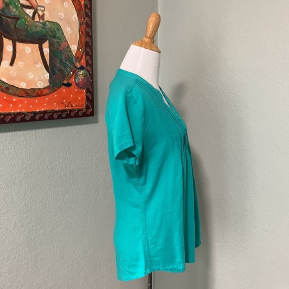 Prana button down short sleeve top size M GUC - Picture 2 of 7